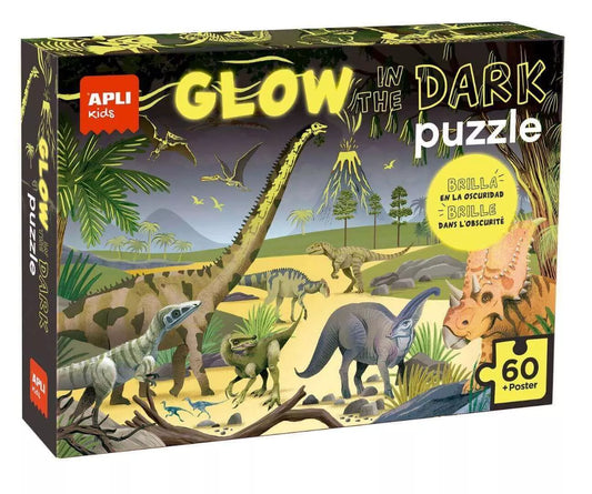 Tamsoje šviečianti dėlionė – Dinozaurai