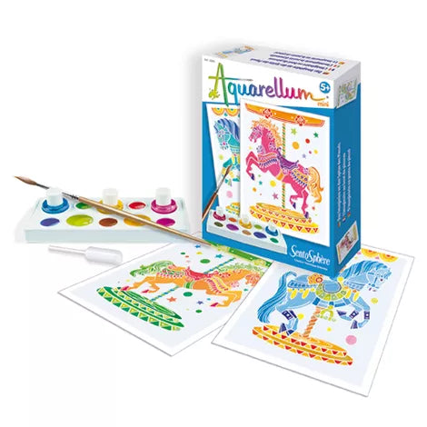 Mini Akvarelės rinkinys - Žirgai