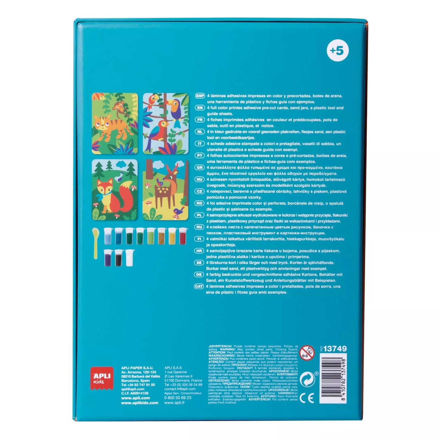 APLI Kids kūrybinis rinkinys SPALVOTO SMĖLIO MENAS