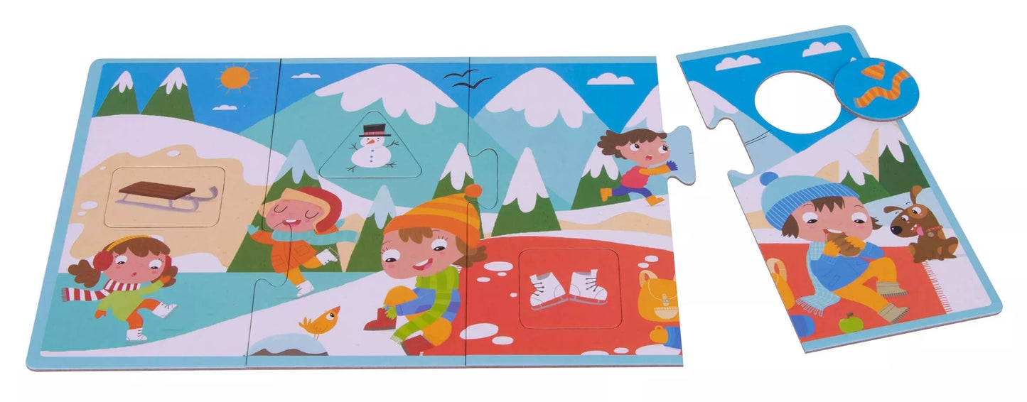 Apli Kids XXL pažinimo dėlionė „Keturi metų laikai“