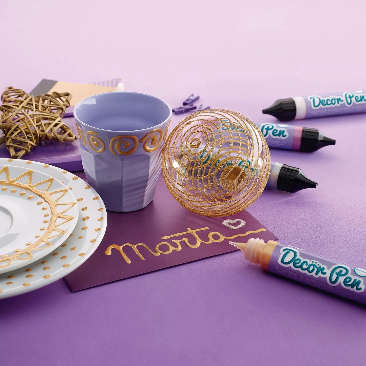 Apli Kids dekoravimo rašikliai Metallic (6 vnt.)