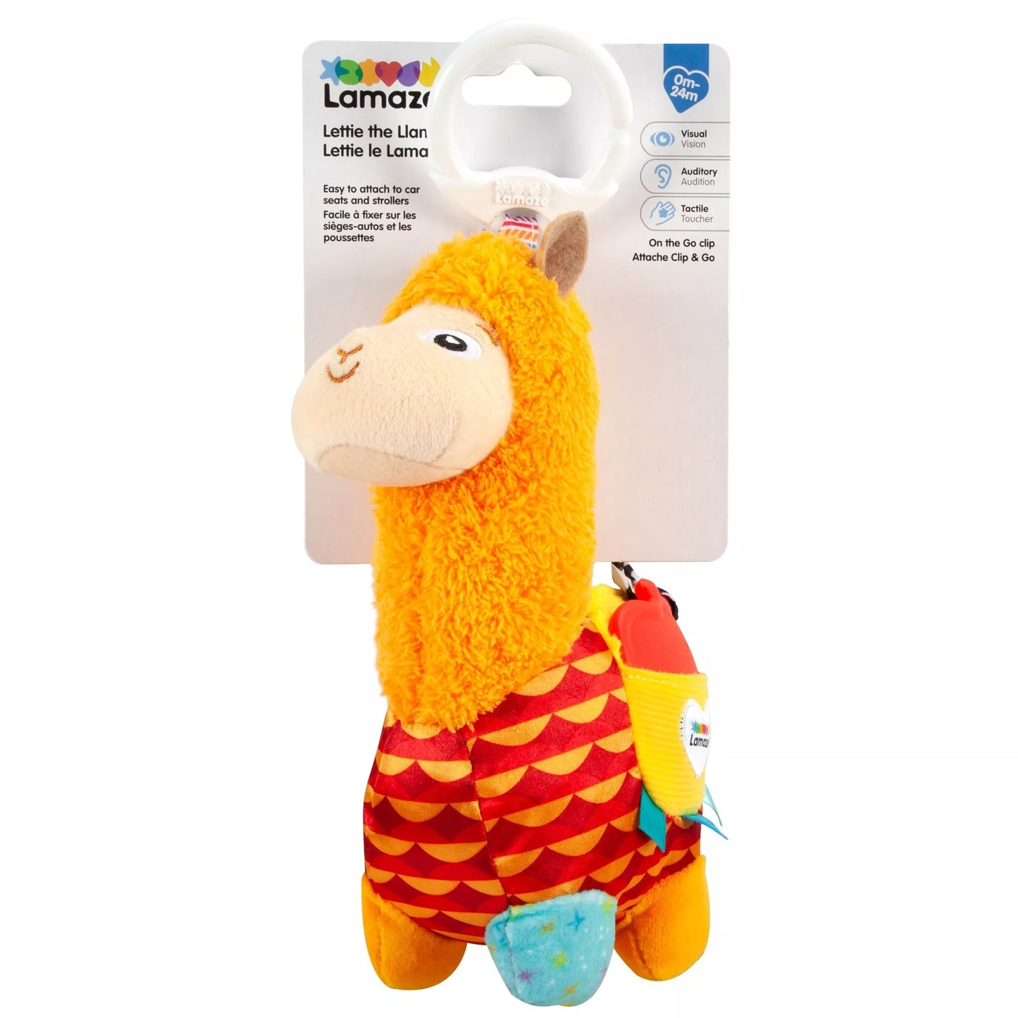 Pakabinamas kelioninis kūdikio žaislas „Lama Leti“