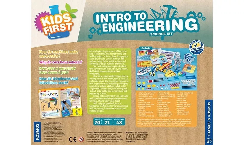 KIDS FIRST mokslinis rinkinys INŽINIERIJOS ĮVADAS
