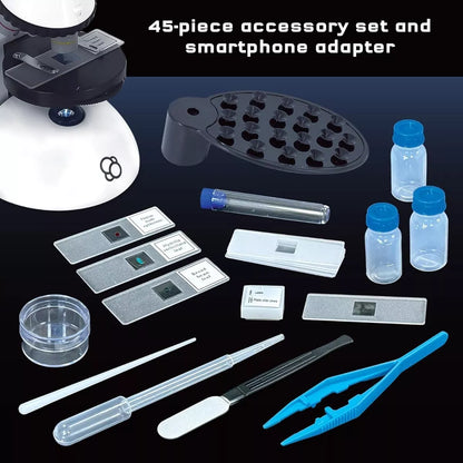 Kosmos Mikroskopas su išmaniojo telefono adapteriu